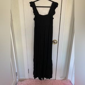 Long, comfortable black dress. Like most of my listings, never worn.